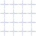 Lasenersm 500 Pieces White Plastic Tile Spacers, 1mm, Modern Style, Square Edge, Glue Down Installation, Geometric Pattern