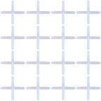 Lasenersm 500 Pieces White Plastic Tile Spacers, 1mm, Modern Style, Square Edge, Glue Down Installation, Geometric Pattern