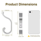 Coat Hooks Wall Mount,Heavy Duty Wall Hooks for Backpack,Towel,Silver 6 Pcs - color: Silver, size: 6 Pack