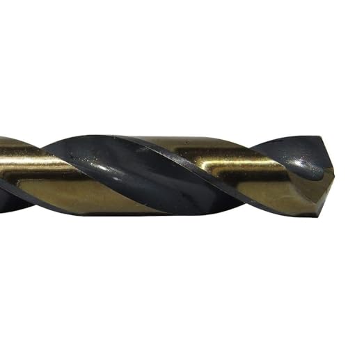 Drill America 3.00mm High Speed Steel Black & Gold KFD Split Point Drill Bit (Pack of 12), KFD Series - size: 3.00mm