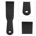 6 PCS Plastic Putty Knife Set, Flexible Black Filler Scraper Tools, Wall Scraper Accessory for Wall Repair and Patching