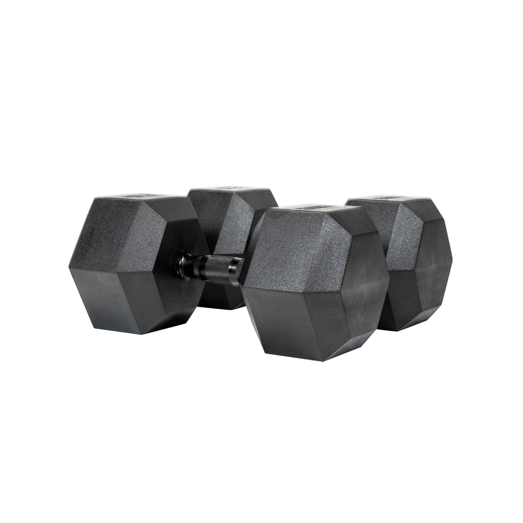 32.5kg Black Hex Dumbbell Pair