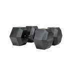 32.5kg Black Hex Dumbbell Pair