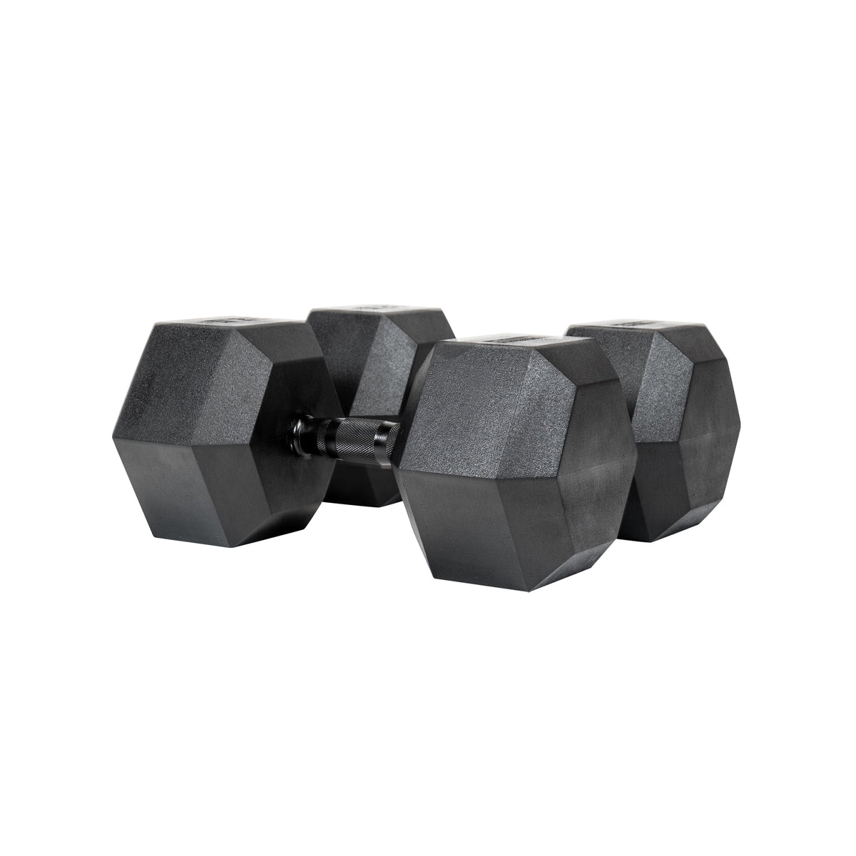 32.5kg Black Hex Dumbbell Pair