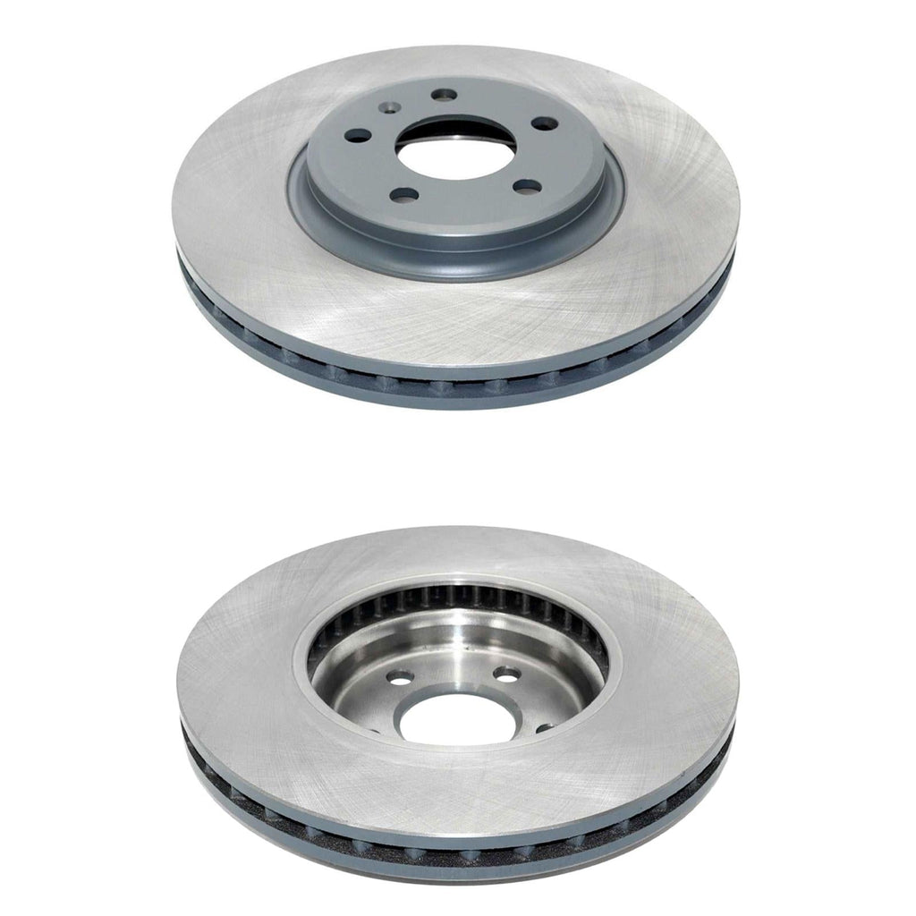 Front Coated Disc Brake Rotors & Ceramic Pads for Audi A4 Sedan 2009 2010 2011