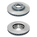 Front Coated Disc Brake Rotors & Ceramic Pads for Audi A4 Sedan 2009 2010 2011