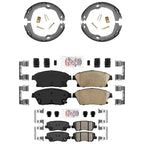 Coated Disc Brake Rotors Brake Pads for Cadillac ATS Single Piston Caliper 13-19