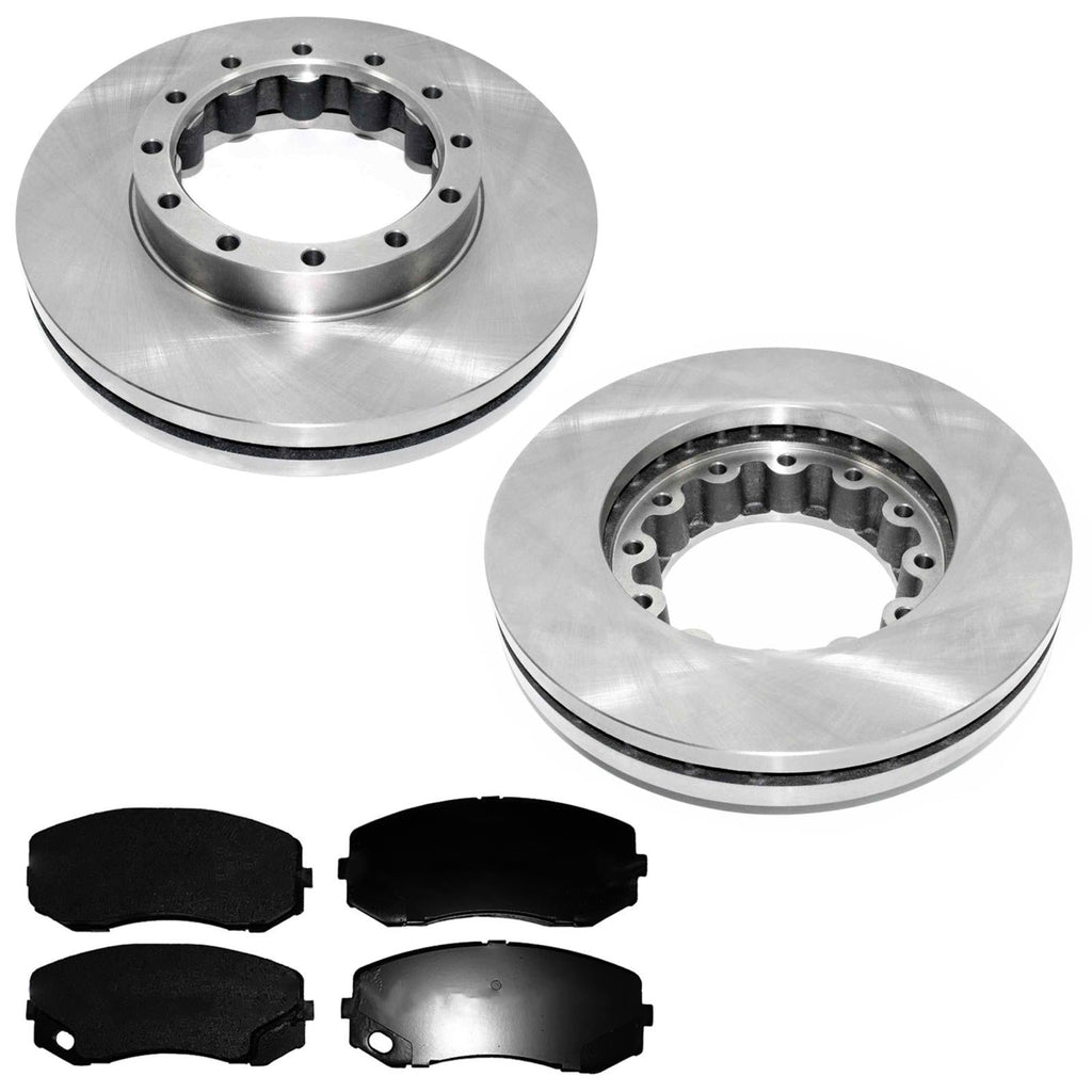 Rear Disc Brake Rotors & Fleet Duty Pads for Mitsubishi Fuso FE180 2005-2011