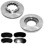 Rear Disc Brake Rotors & Fleet Duty Pads for Mitsubishi Fuso FE180 2005-2011