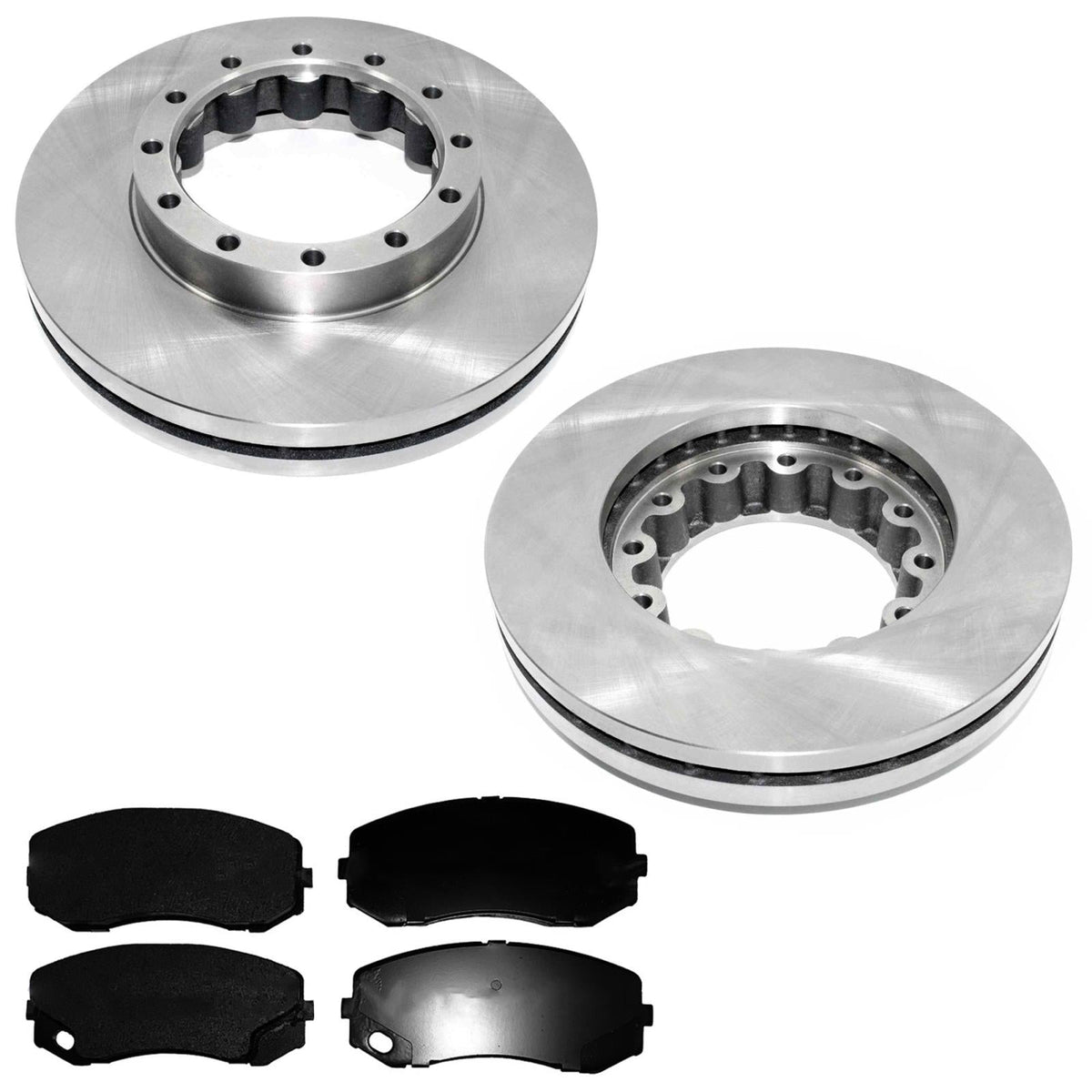 Rear Disc Brake Rotors & Fleet Duty Pads for Mitsubishi Fuso FE180 2005-2011