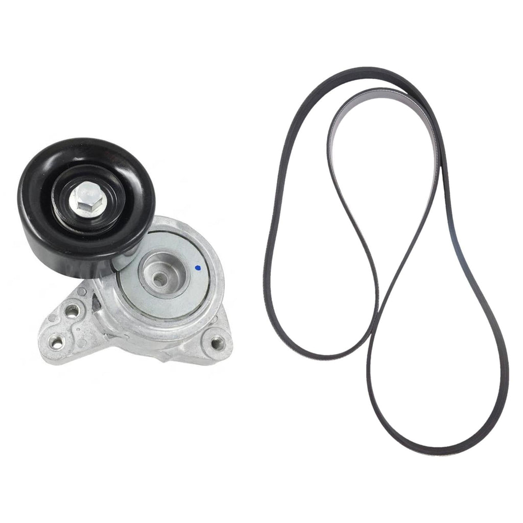 Engine Belt & Belt Tensioner For Honda CR-V 2.4L 2002 2003 2004 2005 2006 2011