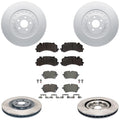Front & Rear GEO Coated Rotors & EPS Brake Pads For Audi SQ7 SQ8 2020-2026 400MM