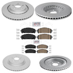 Front & Rear Disc Brake Rotors Ceramic Pads for Toyota Highlander 2020 2024 2025