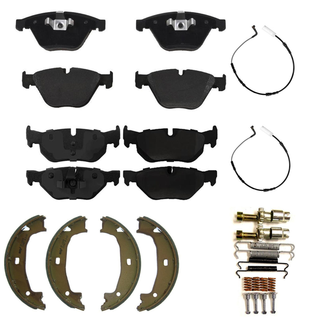 Front Rear Disc Brake Pads For BMW 328i 2008-2009 Rear Wheel Drive Coupe Sedan