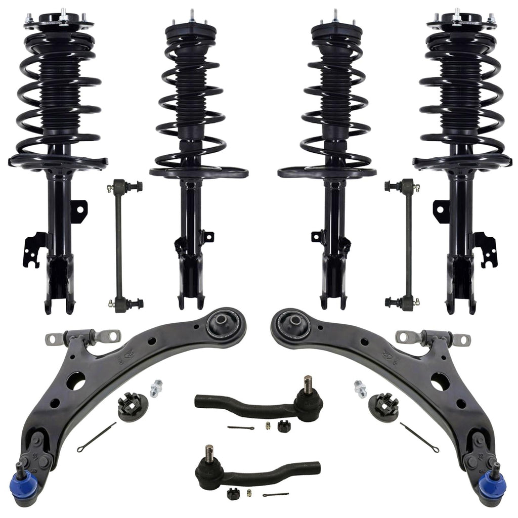 Front & Rear Struts Control Arms Tie Rods & Links For Toyota Camry V6 2007-2011