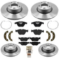 Disc Brake Rotors R90 Pads For BMW 328i 2010-2011 Rear Wheel Drive Coupe Sedan
