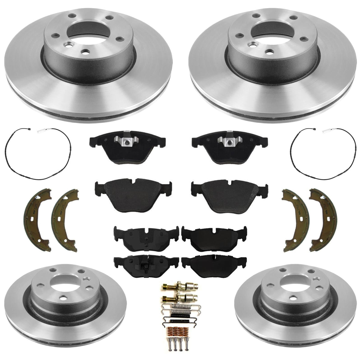 Disc Brake Rotors R90 Pads For BMW 328i 2010-2011 Rear Wheel Drive Coupe Sedan
