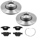 Front Disc Brake Rotors R90 Pads For BMW 328i 10-11 Rear Wheel Drive Coupe Sedan