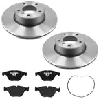 Front Disc Brake Rotors R90 Pads For BMW 328i 10-11 Rear Wheel Drive Coupe Sedan