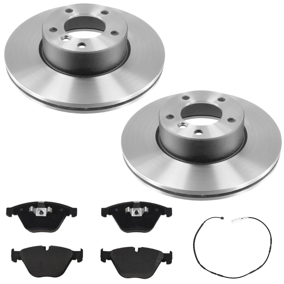 Front Disc Brake Rotors R90 Pads For BMW 328i 10-11 Rear Wheel Drive Coupe Sedan