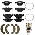 Front Rear Disc Brake Pads For BMW 328i 2010-2011 Rear Wheel Drive Coupe Sedan