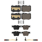 Front and Rear Disc Brake Pads for Mercedes Benz GLC300 2016-2018 W 342MM Rotor