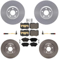 Coated Disc Brake Rotors & Pads for Mercedes Benz E350 2020-2023 Rear Wheel Drv