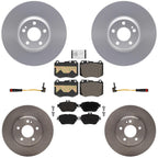 Coated Disc Brake Rotors & Pads for Mercedes Benz E350 2020-2023 Rear Wheel Drv