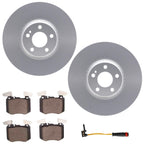 Front Coated Disc Brake Rotors Pads for Mercedes Benz GLC300 19-23 342MM Rotor