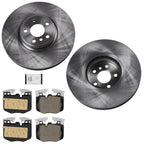Front Disc Brake Rotors & Euro R90 Pads for BMW 530i 2017 2020 2023 W/ 348MM
