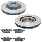 Front 325MM Coated Brake Rotors & EPS Brake Pads For Range Rover Evoque 16-2019