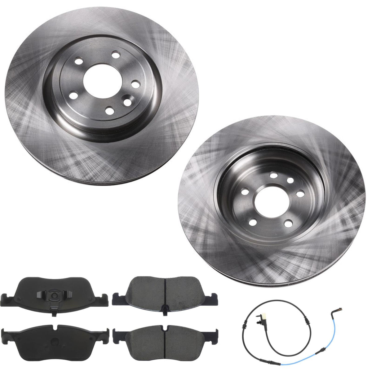 Front 325MM Disc Brake Rotors & Brake Pads for Jaguar XE XF 2.0L 2018 2019 2020