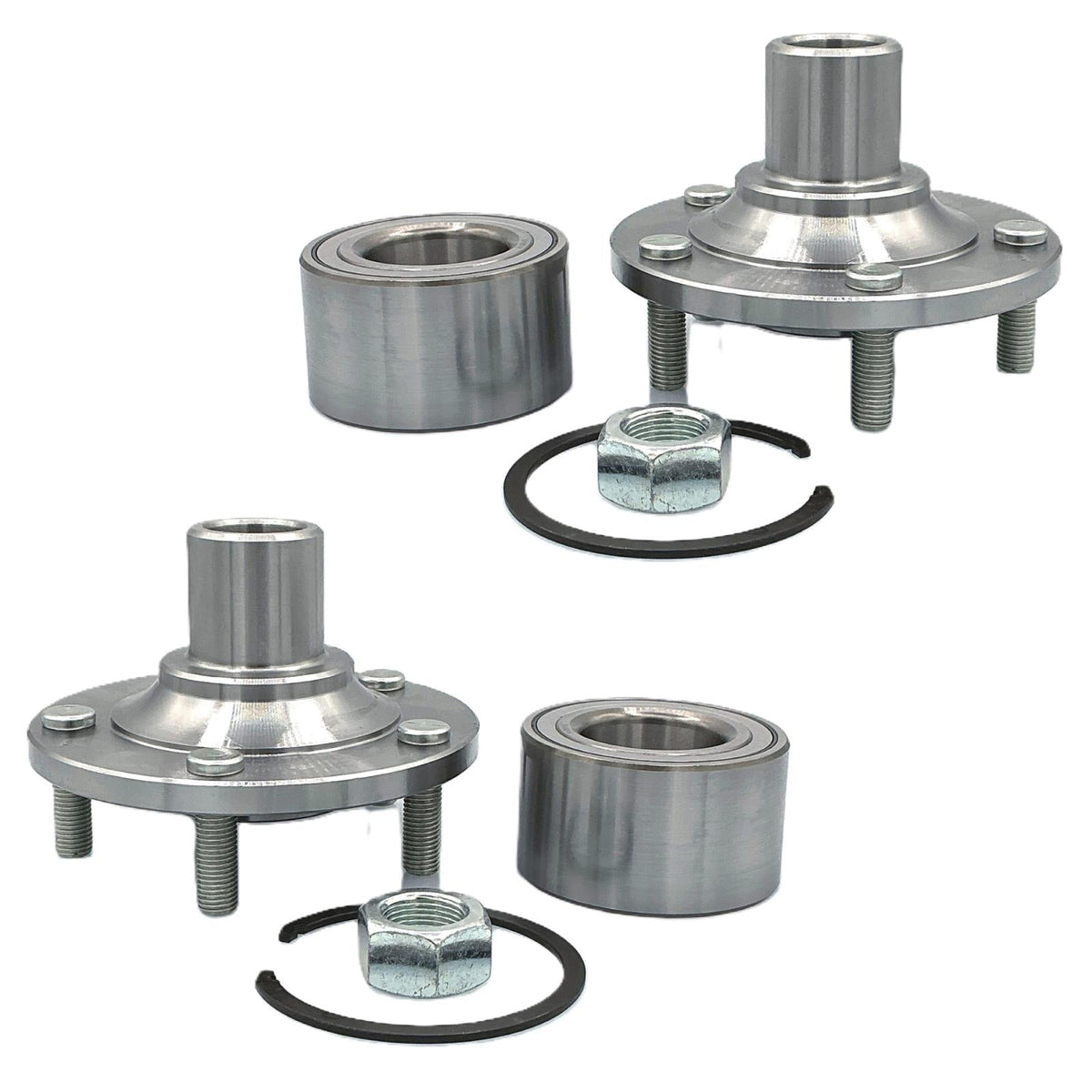 2 Front Hub & Hub Bearing Kit for Mazda MPV Van 2000 2001 2002 2004 2005 2006