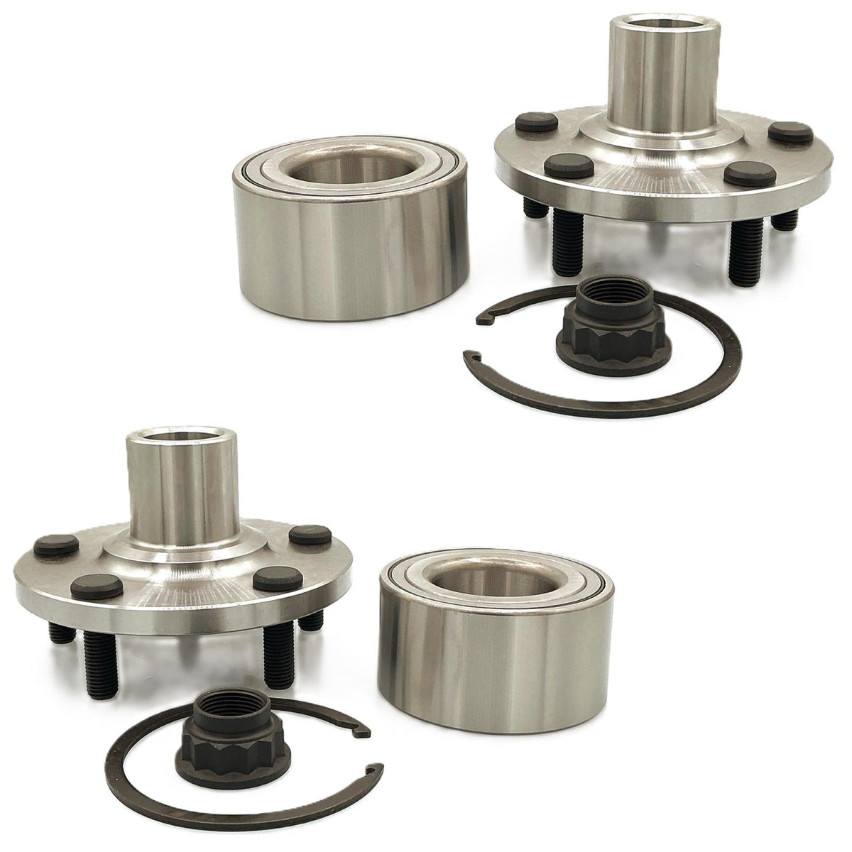 Front Wheel Hub & Hub Bearing for Front Wheel Drive Toyota Highlander 2.7L 10-18