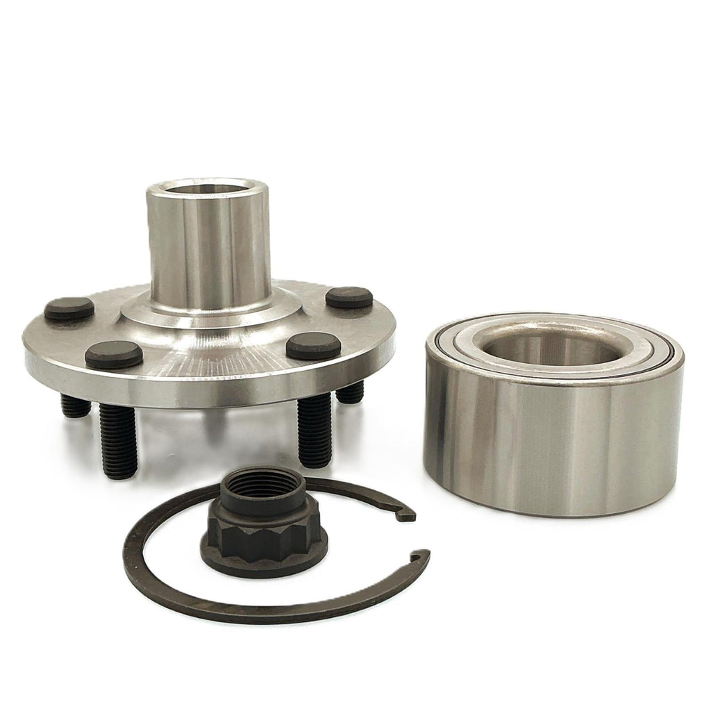 Front Wheel Hub & Wheel Hub Bearing Kit for Civic LX DX 1992-2000 W/O ABS