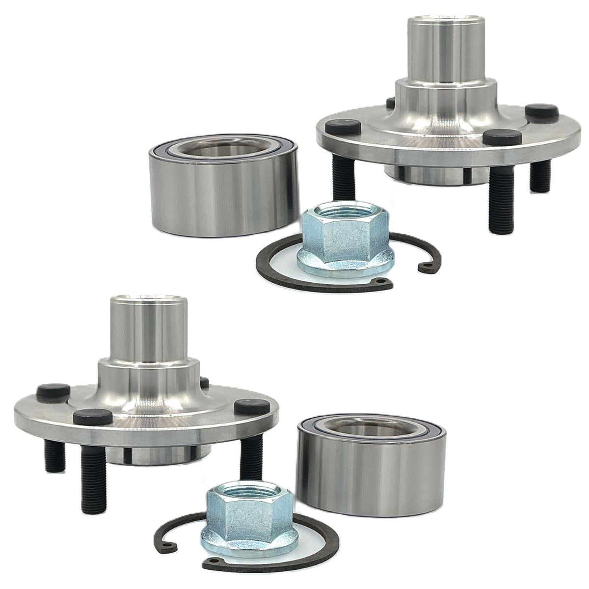 2 Front Hub & Hub Bearing Kit for Nissan Sentra 1.8L 2000 2001 2002 2003 2006