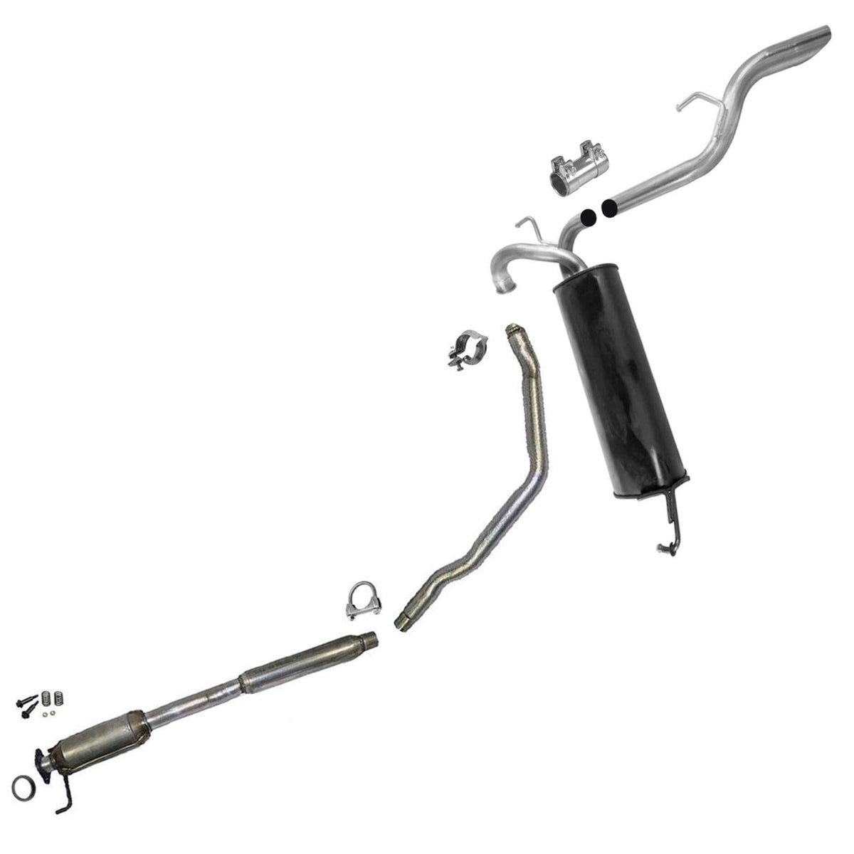 Rear Catalytic Converter Extension Pipe Muffler For Suzuki SX4 4Dr Sedan 08-2009