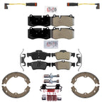 Front and Rear Disc Brake Pads Parking Shoes for Mercedes Benz S400 2010-2013