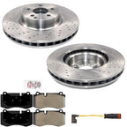Front Disc Brake Rotors & Pads for Mercedes Benz S400 10-2013 W/O Sport Package