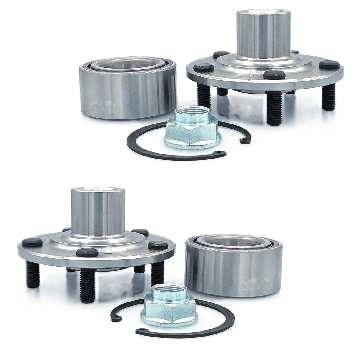 Front Wheel Hub & Wheel Hub Bearing for Honda Accord 2.4L Automatic Trans 03-07
