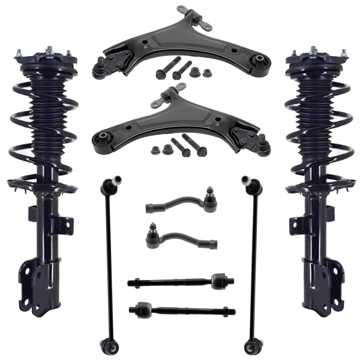 Front Struts Control Arms Tie Rods & Links For Sorento 1.6L 2021 2023 2024 AWD