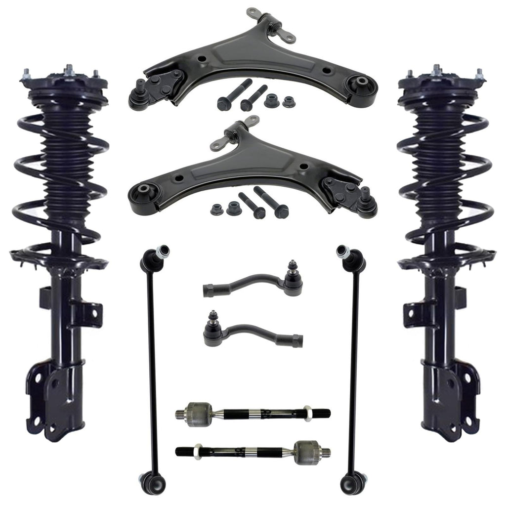 Front Struts Control Arms Tie Rods & Links For Kia Sorento 2.5L 2021-2023 AWD