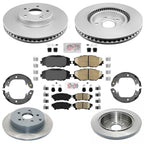 Front Rear Coated Disc Brake Rotors Brake Pads for Toyota Mirai 2016 2019 2020