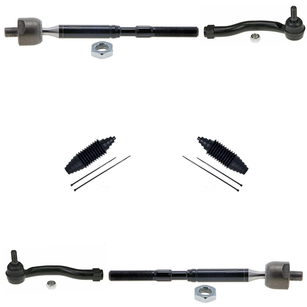 Front Inner and Outer Tie Rods For Scion xB 2008 2009 2010 2011 2012 2013 2015
