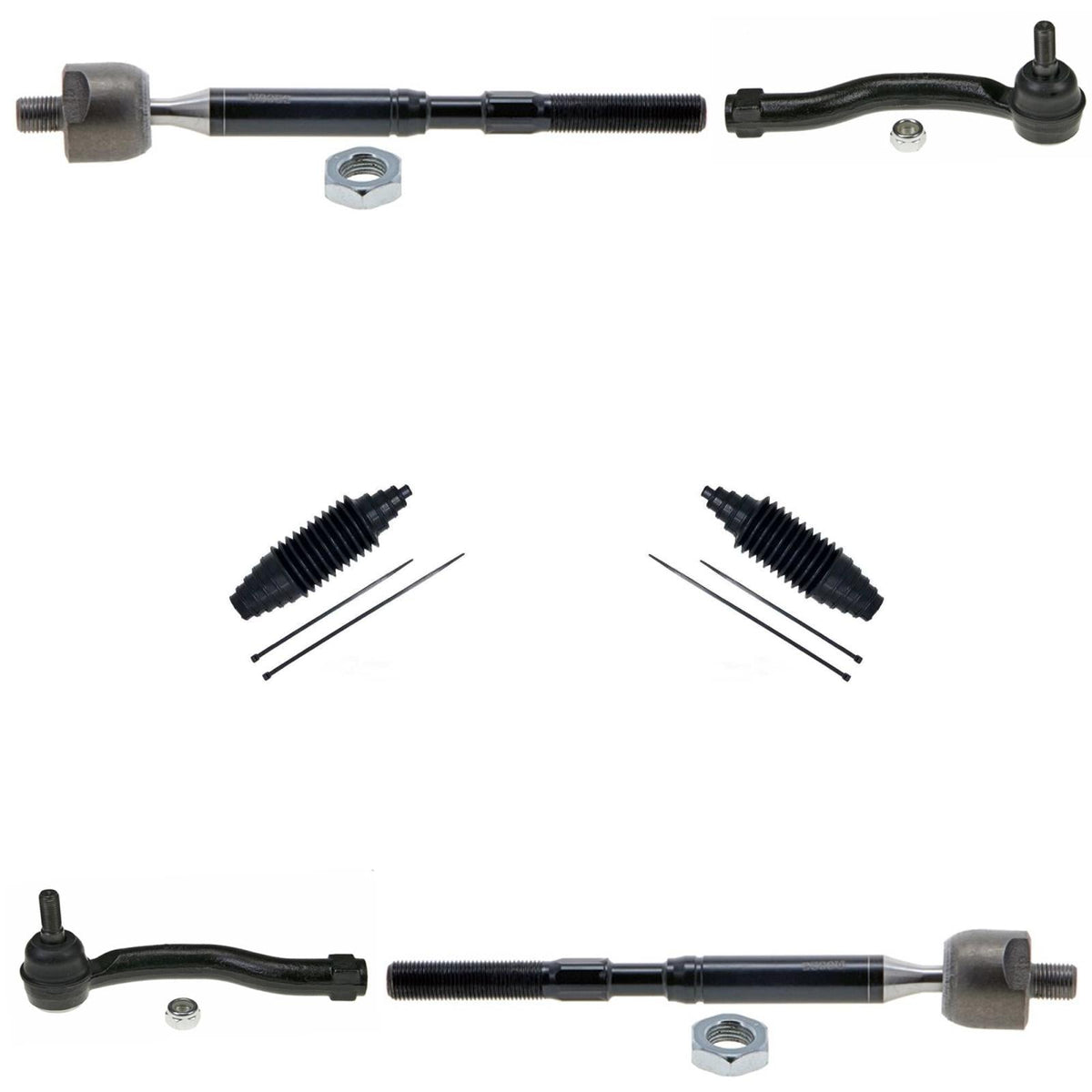 Front Inner and Outer Tie Rods For Scion xB 2008 2009 2010 2011 2012 2013 2015