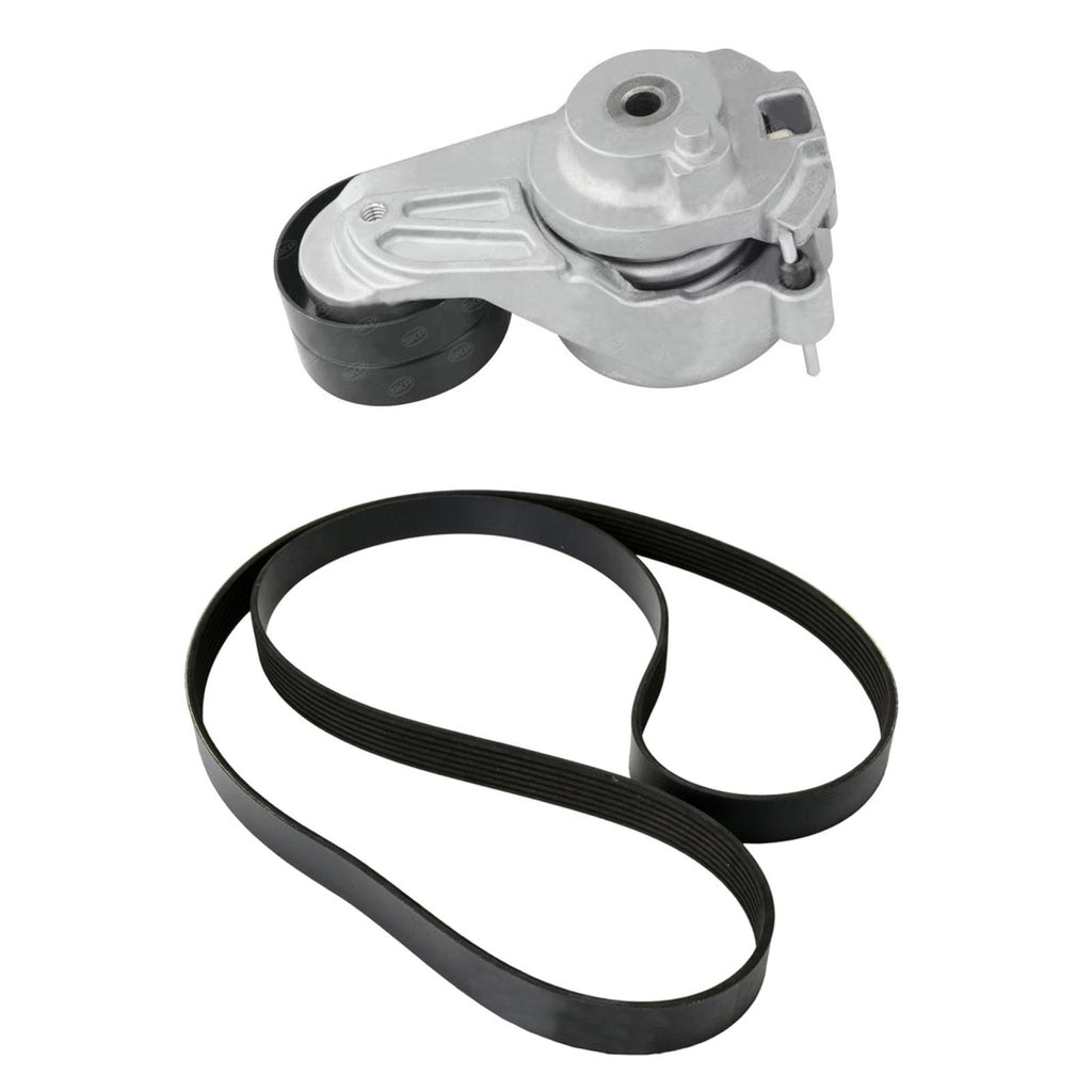 Tensioner Pulley & Engine Belt for Sprinter Van 2500 3.0L Without Rear A/C 07-17