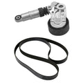 Tensioner Pulley & Engine Belt for Sprinter Van 2500 3.0L With Rear A/C 07-22