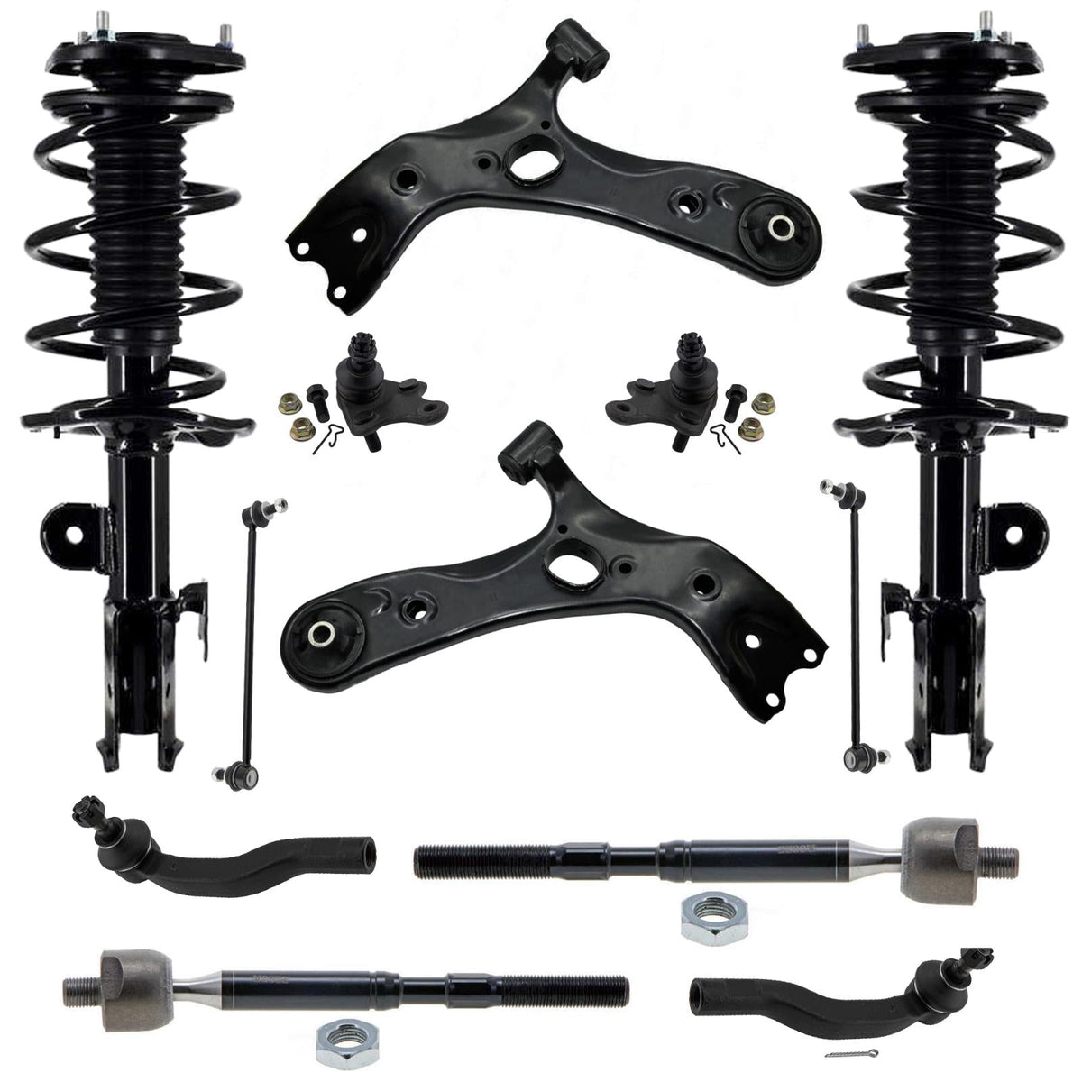 Front Struts Lower Control Arms Tie Rods & Links For Scion xB 2008 2014 2015