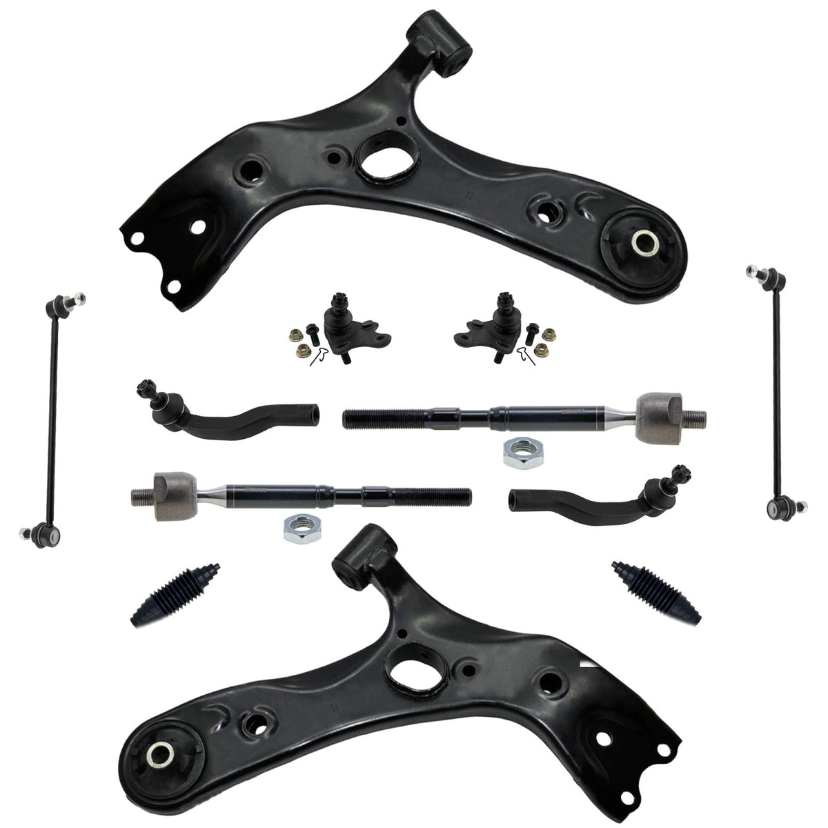Front Lower Control Arms Tie Rods & Links For Scion xB 2008 2009 2010 2011 2015