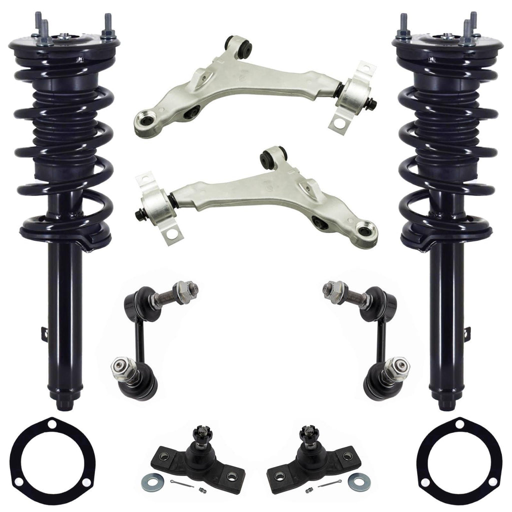 Front Struts Control Arms Ball Joints & Links For IS300 2016-18 All Wheel Drive